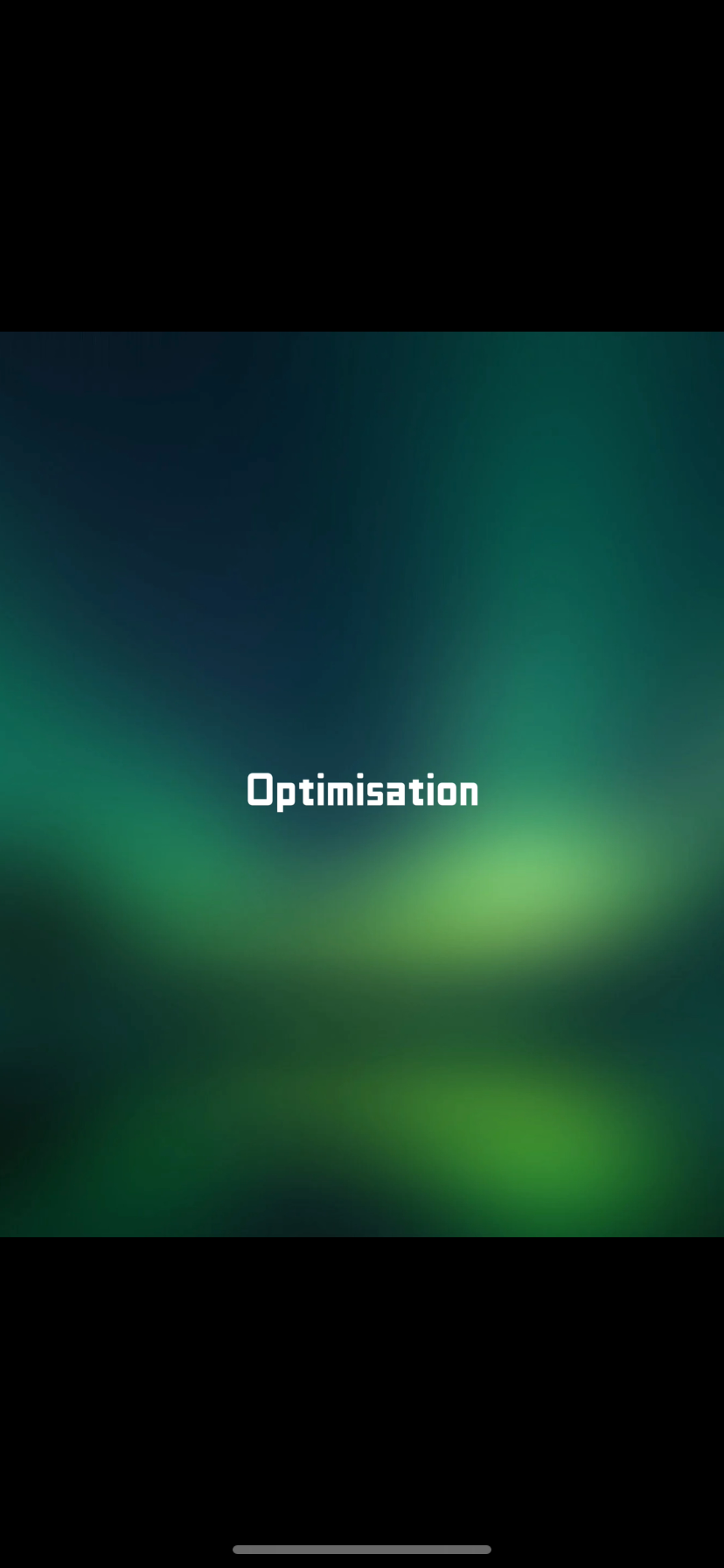 Green gradient representing optimisation and physical resilience