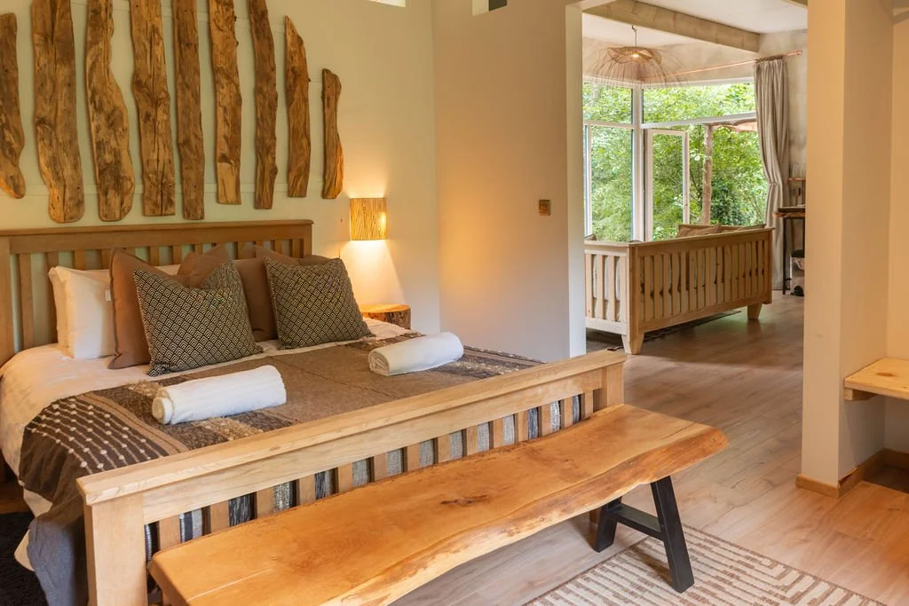 bespoke wood working details using timber for the land in Beck cabin