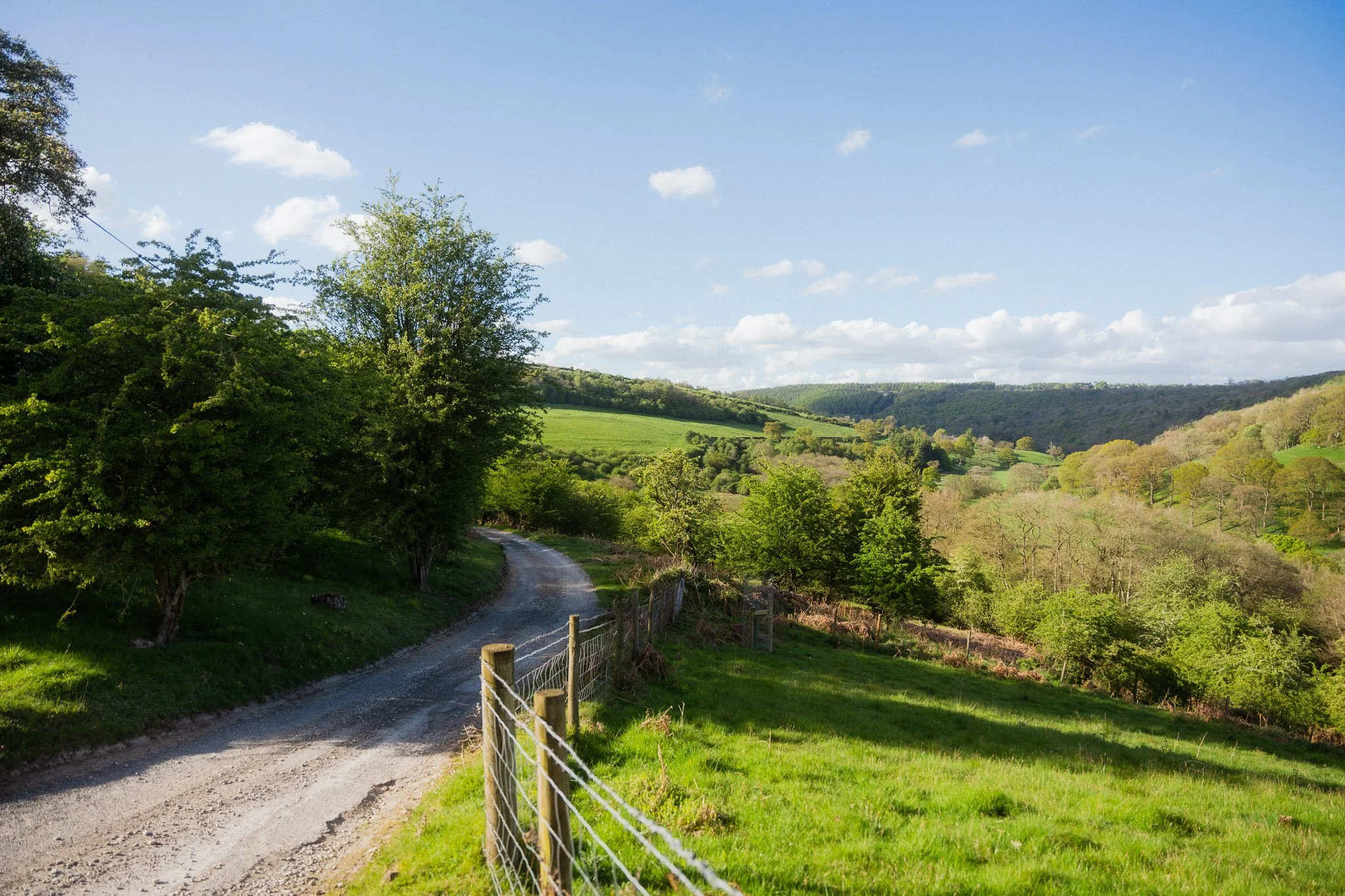 Down a long and winding track