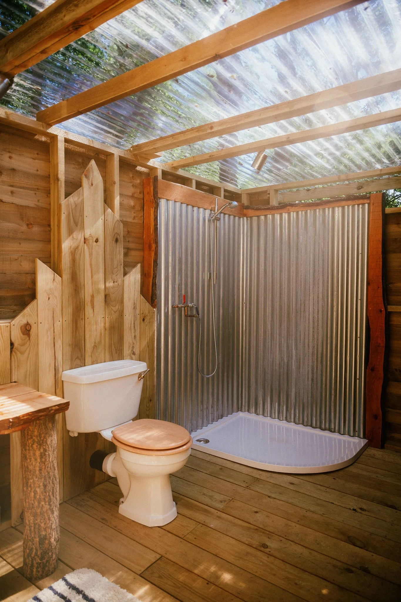 huge walk in shower in the private bathroom 