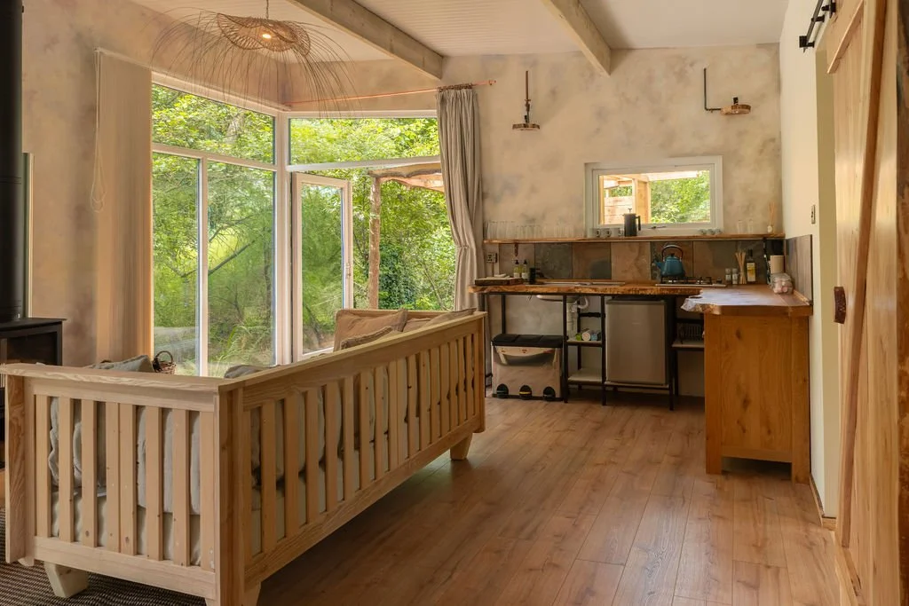 Beck interior - modern cabin in the North York Moors 