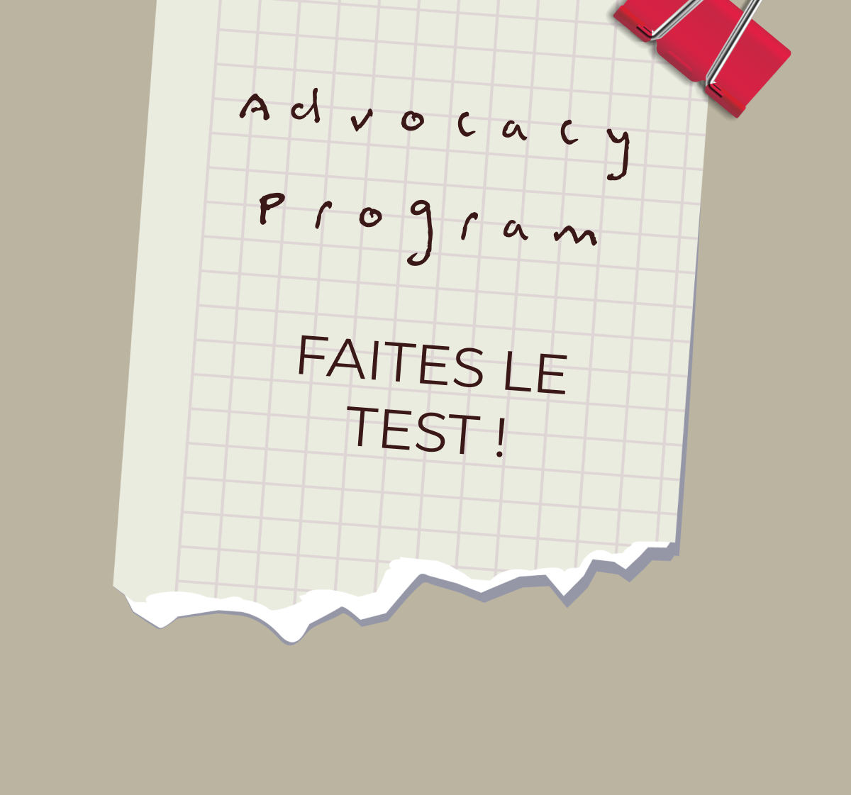 Faites dont ce test !