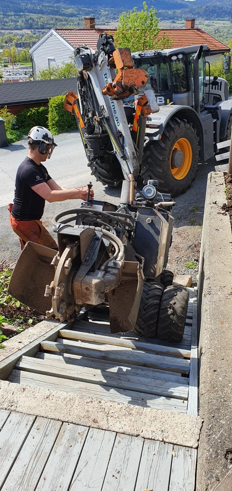 Maskin for stubbefreser