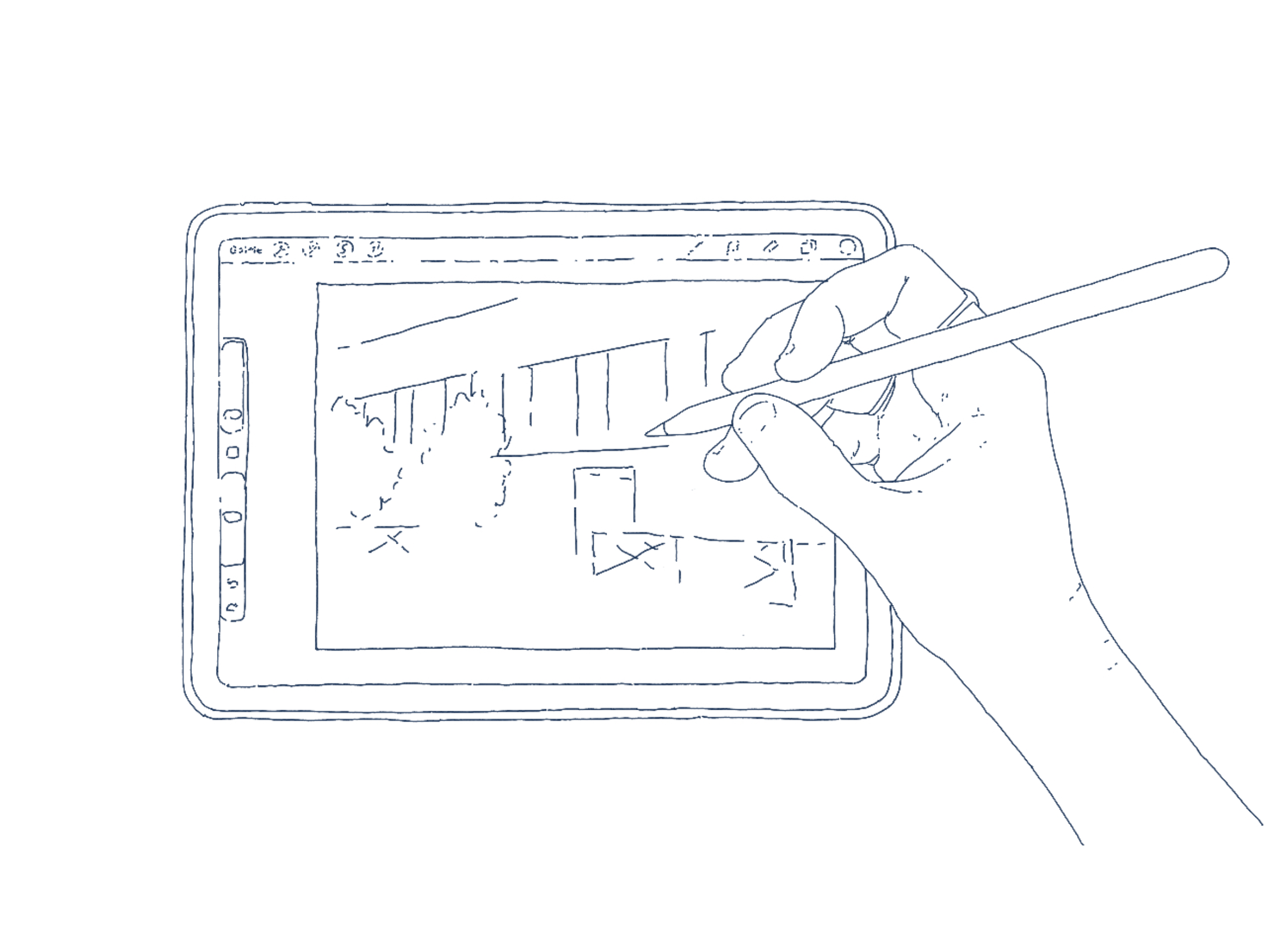 dessin numérique colorisation mise en valeur du projetdessin traditionnel