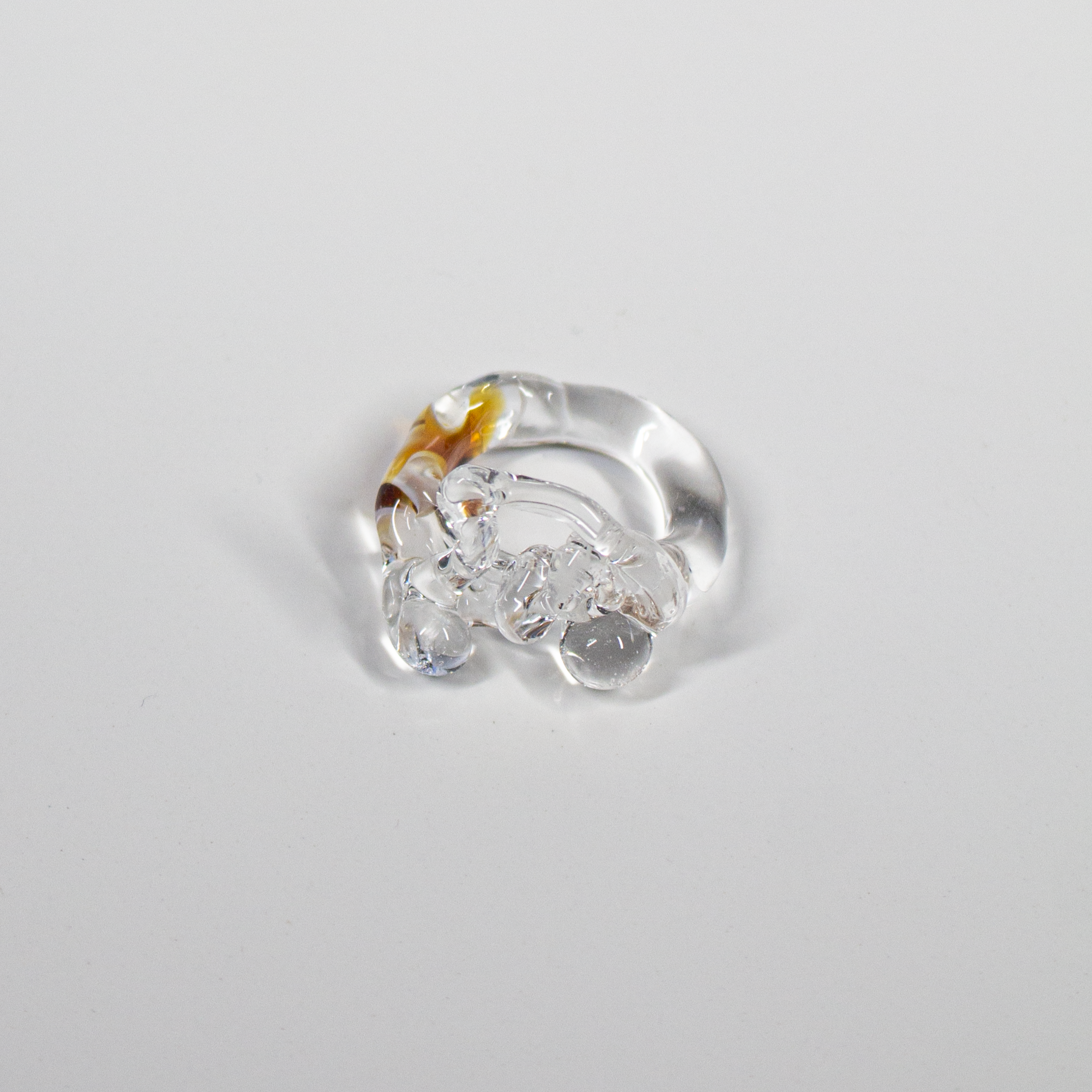 Anillo Talla 16. Anillo orgánico S. Ámbar