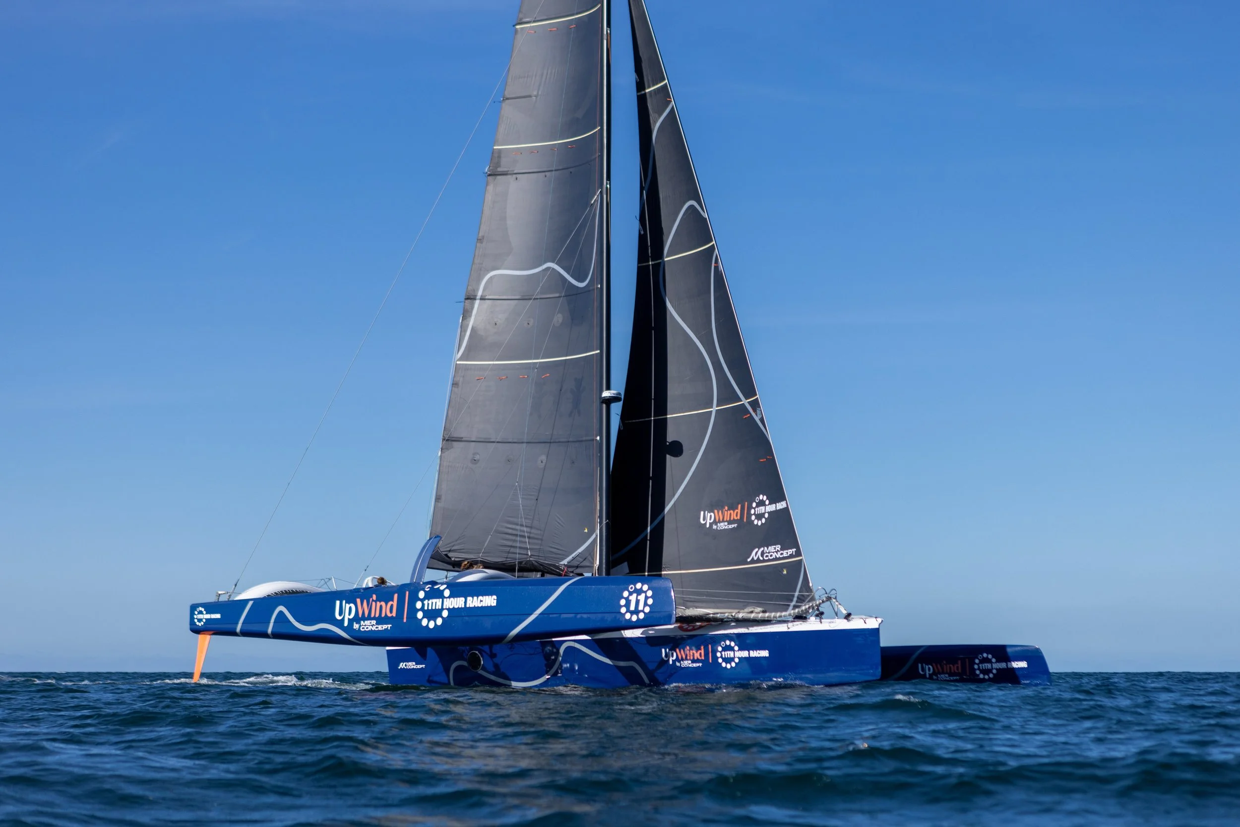 The UpWind by MerConcept Ocean Fifty triamaran out sailing