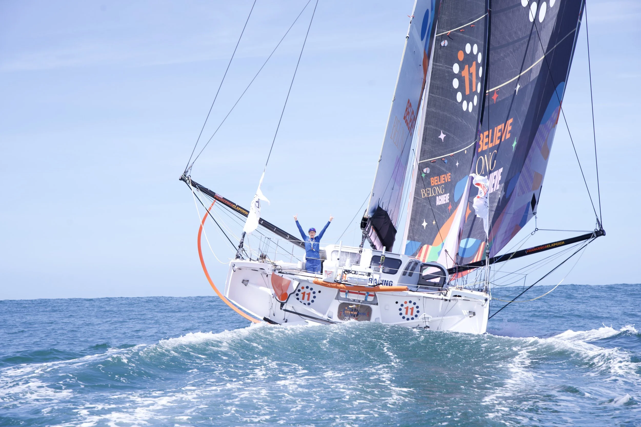 Francesca Clapcich sets off on the race to the Arctic Circle onboard 11th Hour Racing