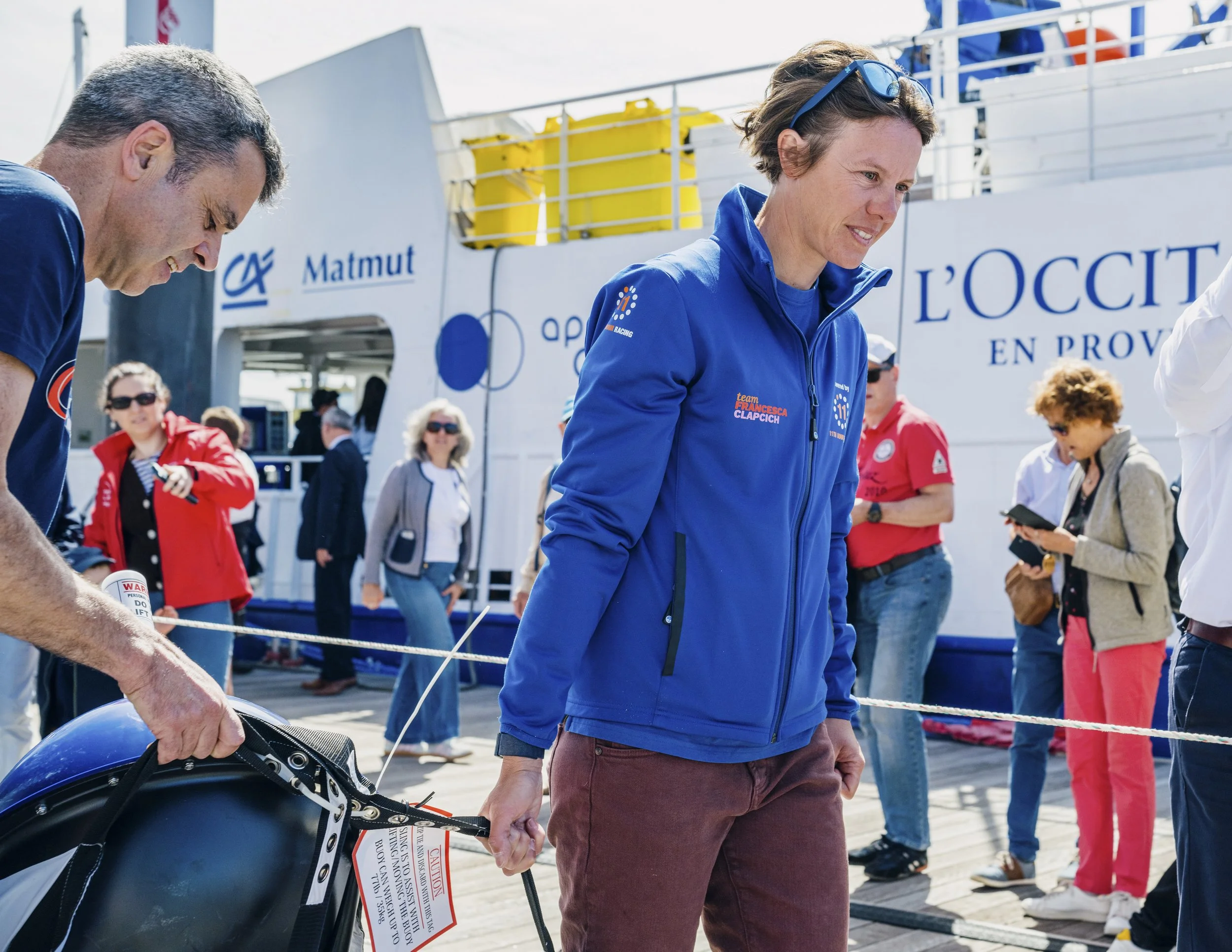 Frankie deploys a weather buoy near the Arctic Circle