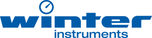 Das Logo von Winter Instruments, bestehend aus dem Wort 'Winter' in blauer Schrift und 'instruments' in kleinerer blauer Schrift darunter.
