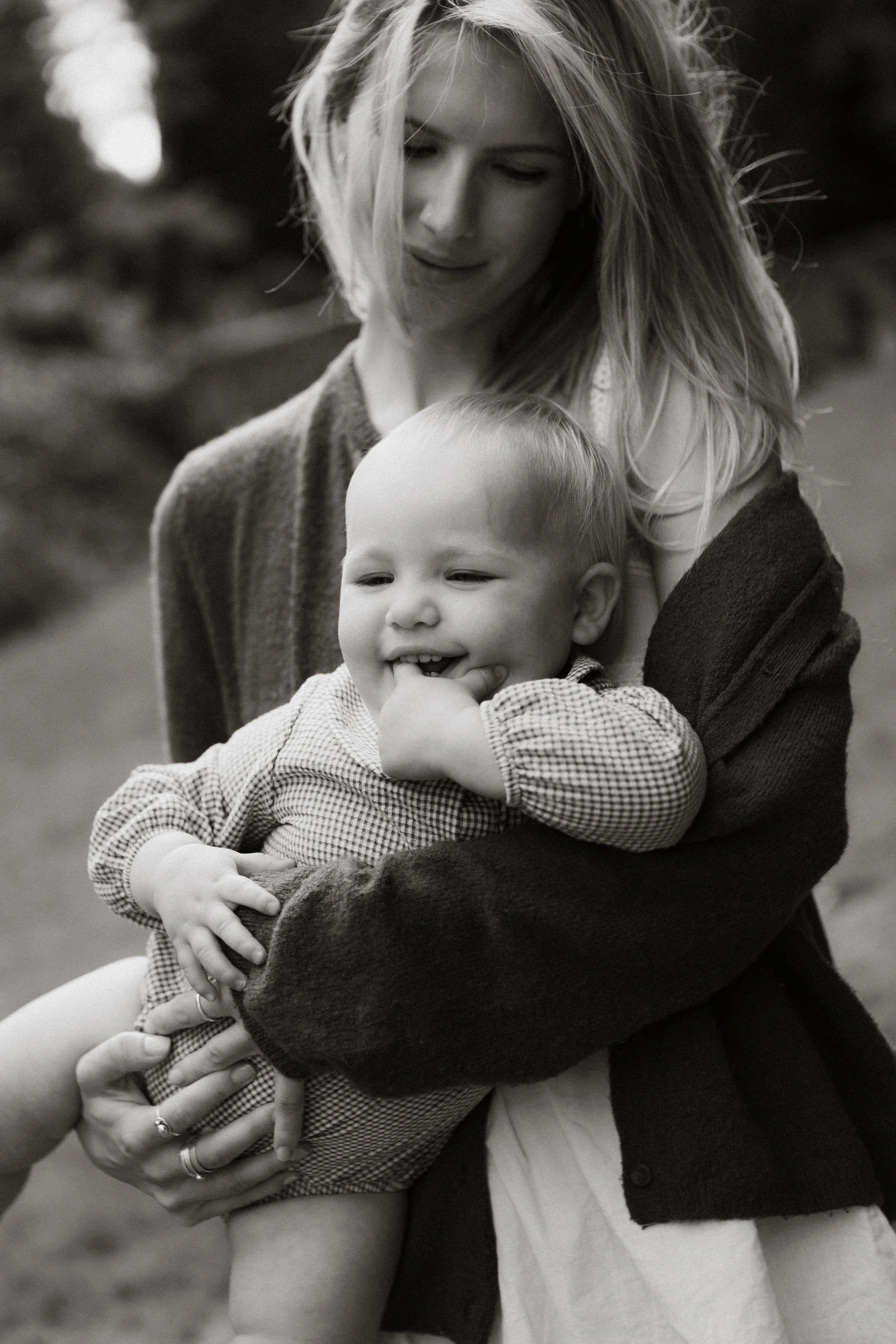 mother and baby playing 