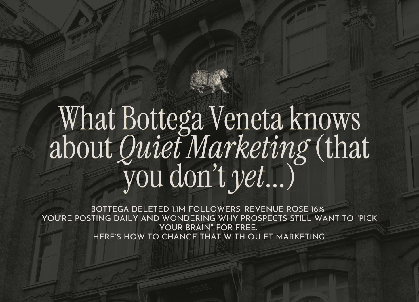 Why luxury brands succeed by showing less