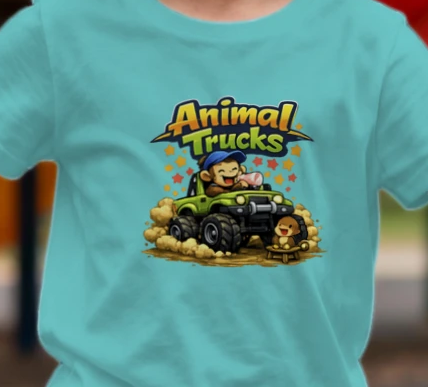 Animal trucks green shirt.png