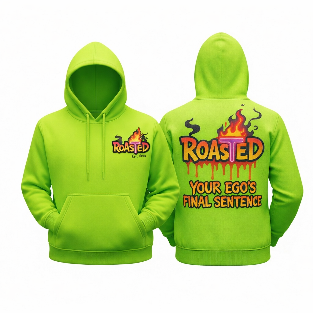 RoAsTeD Graphic Hoodie - Neon Green