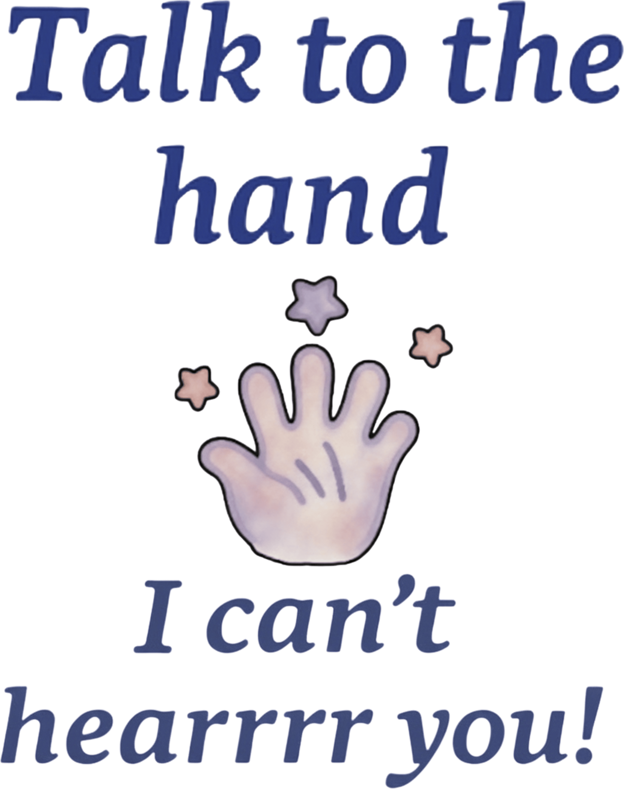 Talk to the hand child hoodie.png