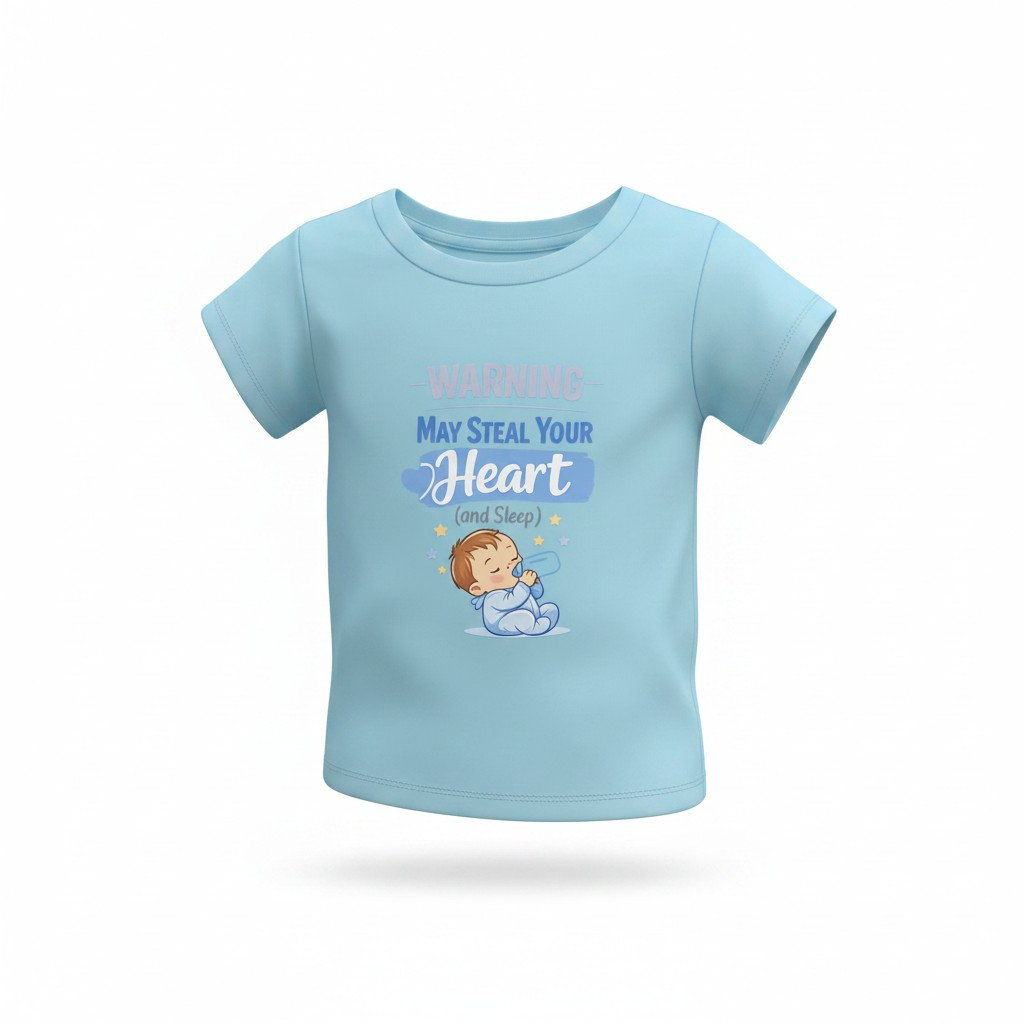 Warning – May Steal Your Heart (and Sleep) – Baby Tee / Onesie