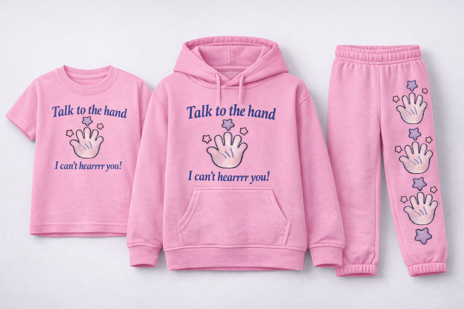 Pink toddler and tween talk to the hand.png