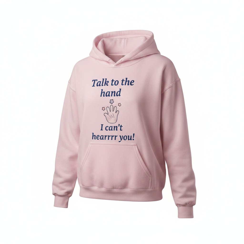Sassy 'Talk to the Hand' Hoodie