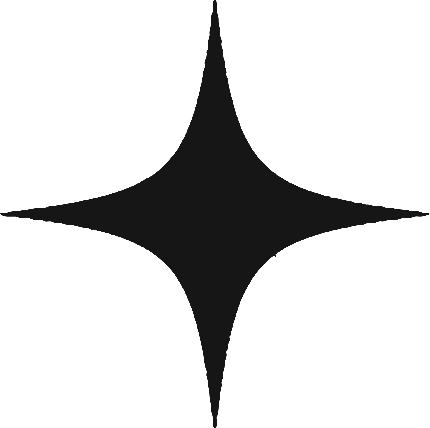 Geometric drawing of an outline square with sections divided by vertical, horizontal, and diagonal lines.