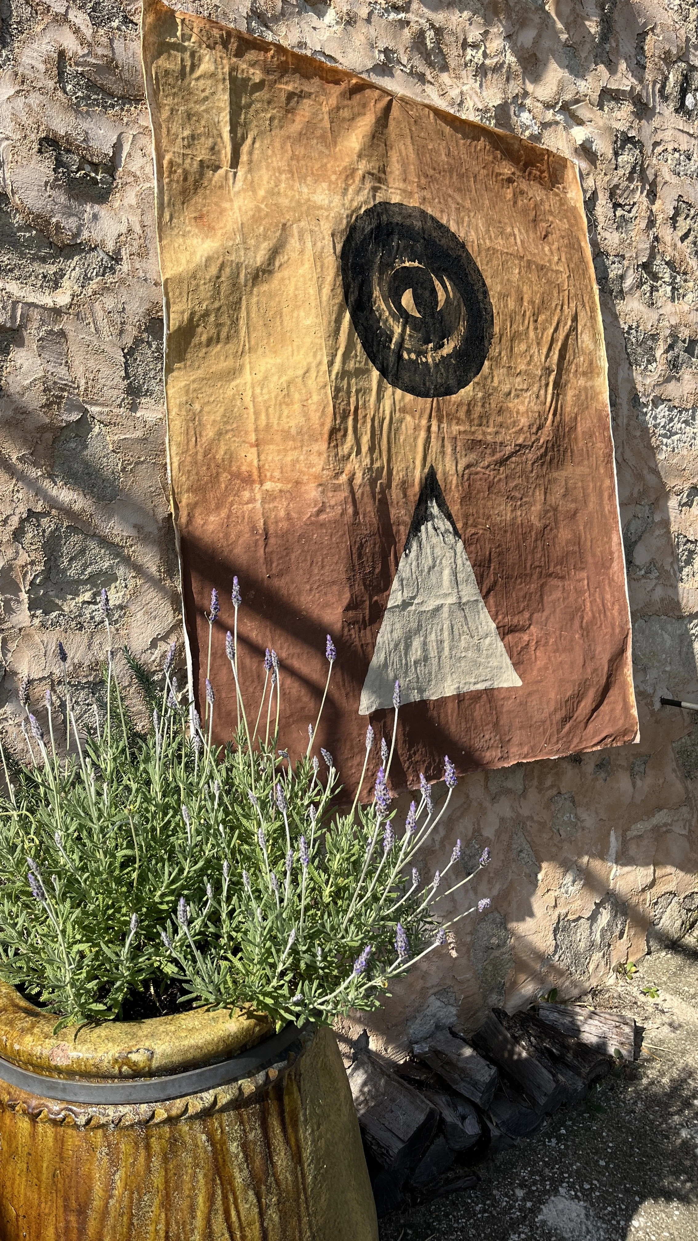 Artwork on Frame Mallorca earth natural pigments