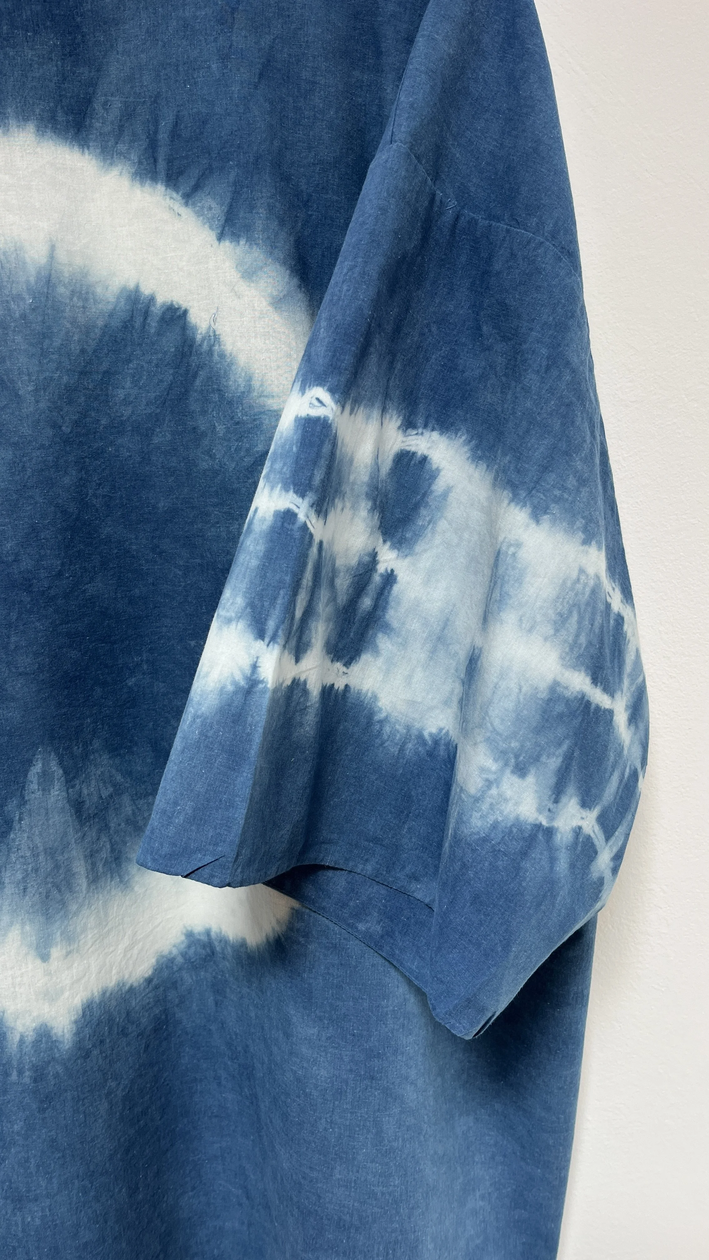 Artisan Indigo Robe handmade in the Netherlands. Unique design