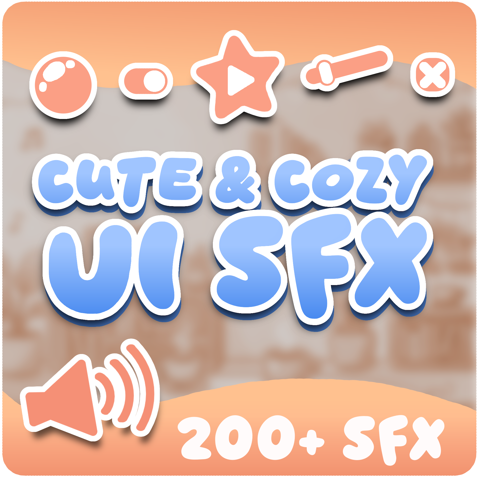 Cute & Cozy UI SFX Pack (200+ Sounds)