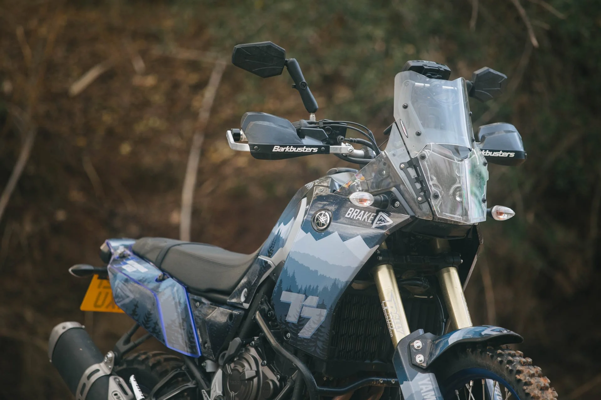 Adventure Bike Graphics - Brake Magazine - Mountains and Trees - Wilderness Graphics