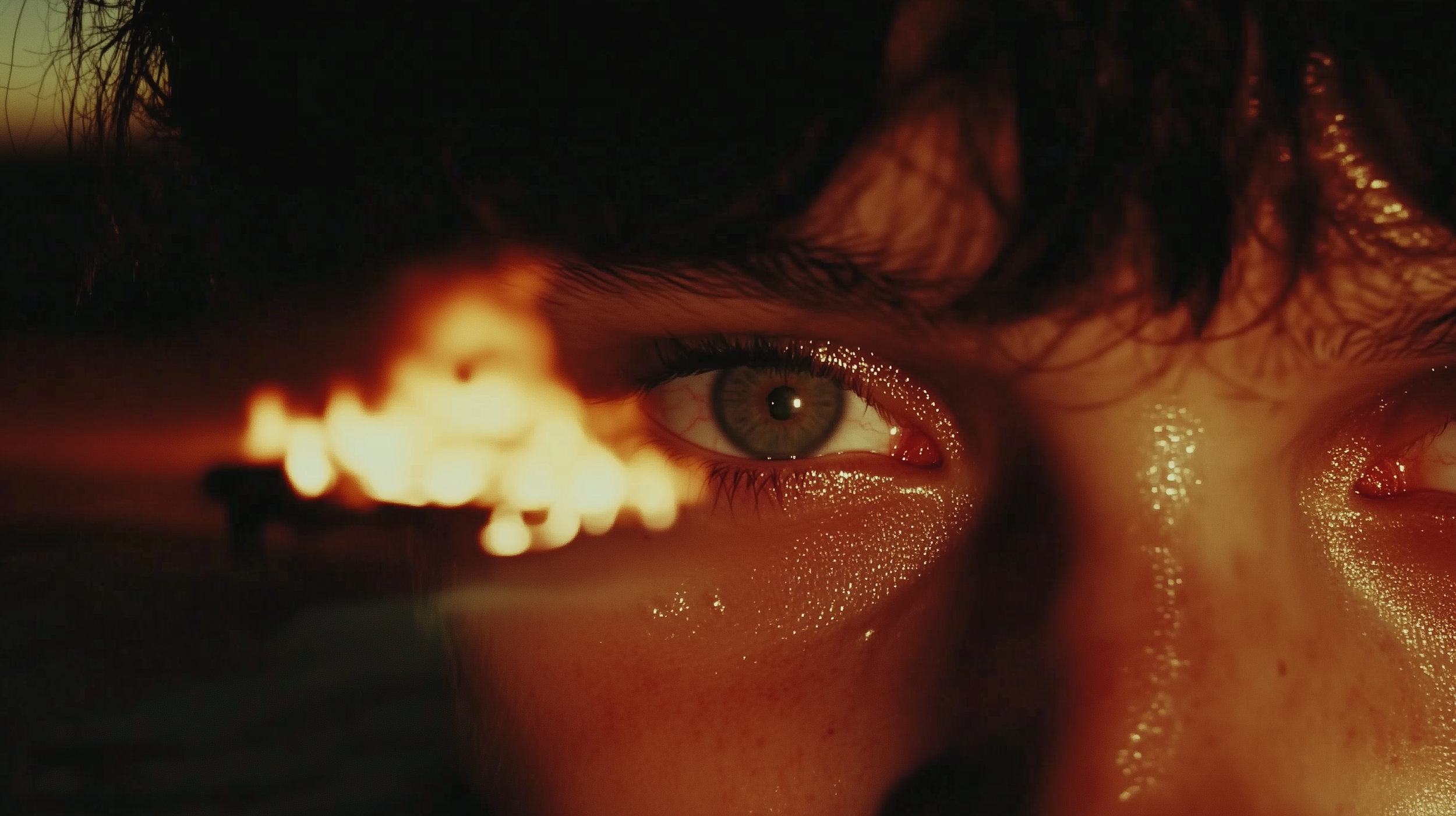 Cinematic AI-generated close-up created for music production company visual content.