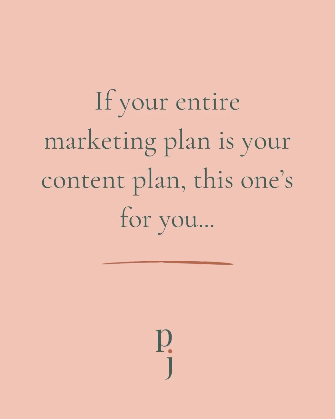 It's great that you have a content plan...but that does not equal a marketing plan. Don't get me wrong, social media is powerful and can do great things for a brand, but it's just one of many tools you have at your disposal, not an entire marketing s