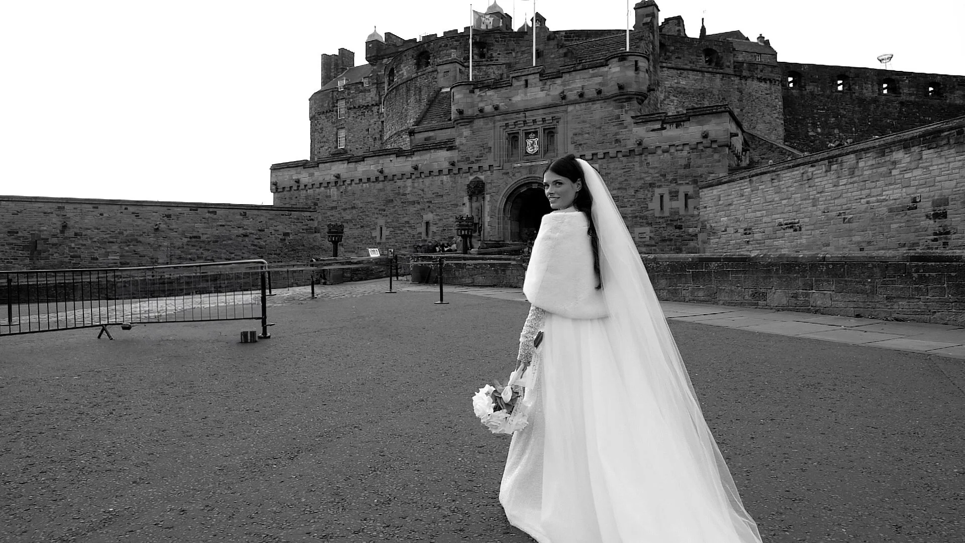 Bride at Edinburgh Castle