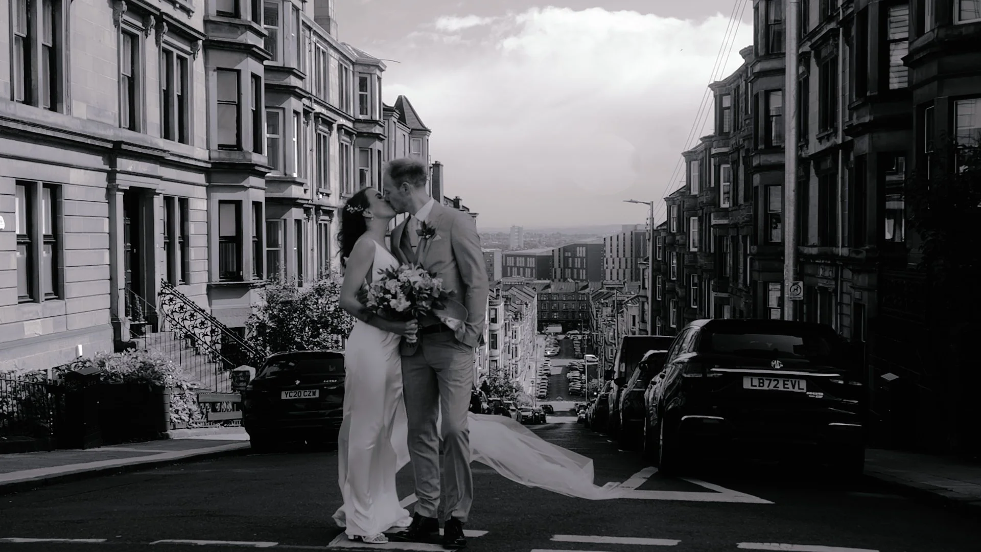 Couple shot in Glasgow