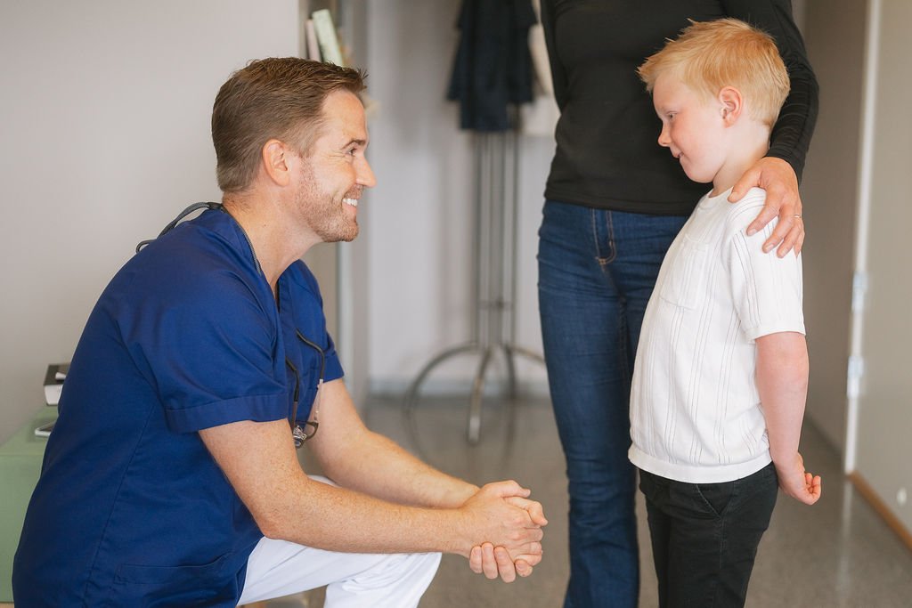 Pediatric patient waiting to see doctor