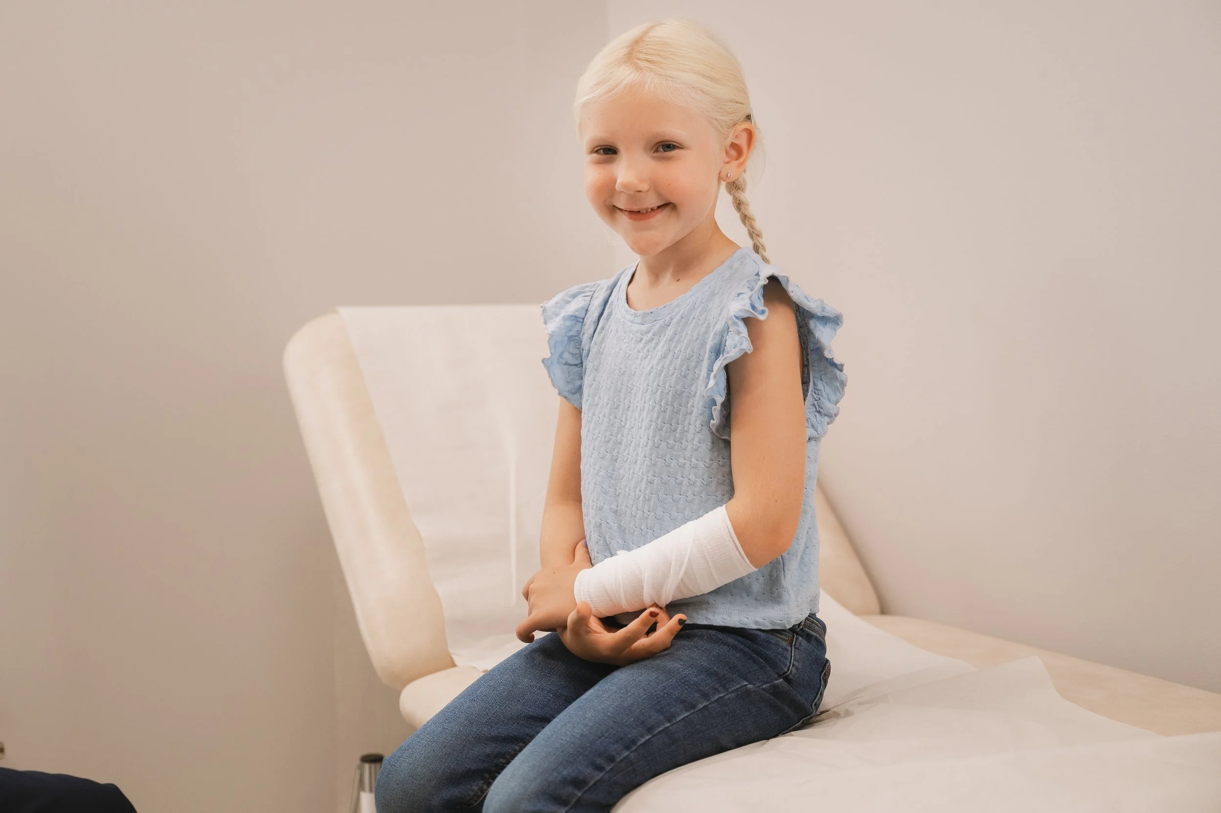 Child engaging in coping support during pediatric medicalvisit