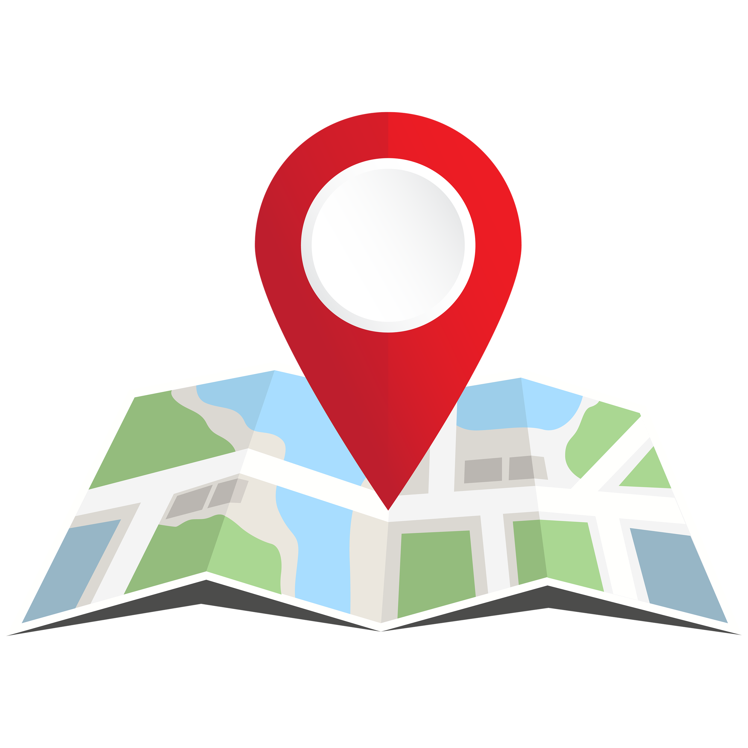 Map with a red location pin marker.