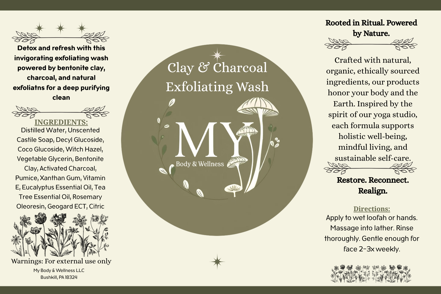 Clay & Charcoal Exfoliating Wash