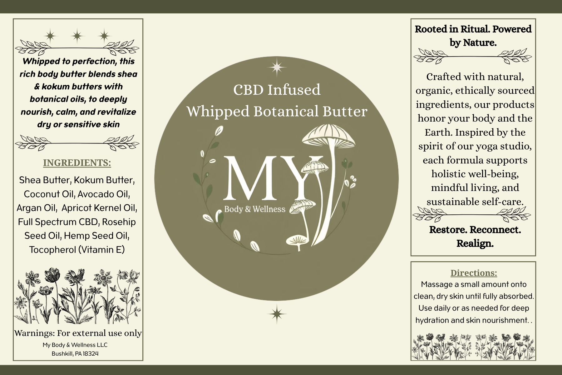 CBD Infused Whipped Botanical Butter