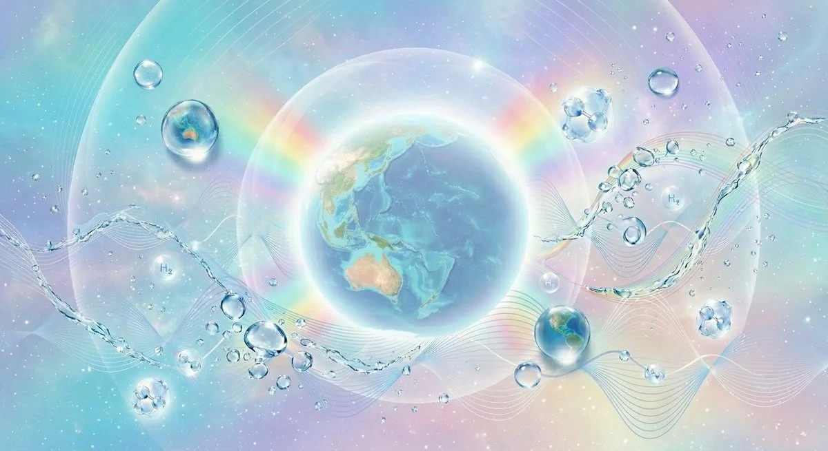 Rêvons un peu ! L’histoire de l’univers dans votre verre : quand la technologie réveille l’eau Originelle.🫧 🌎