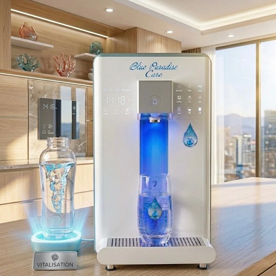 Chez Blue Paradise Care®, nous pensons à vous, une eau qui vous offre une légèreté et une hydratation incomparable. 