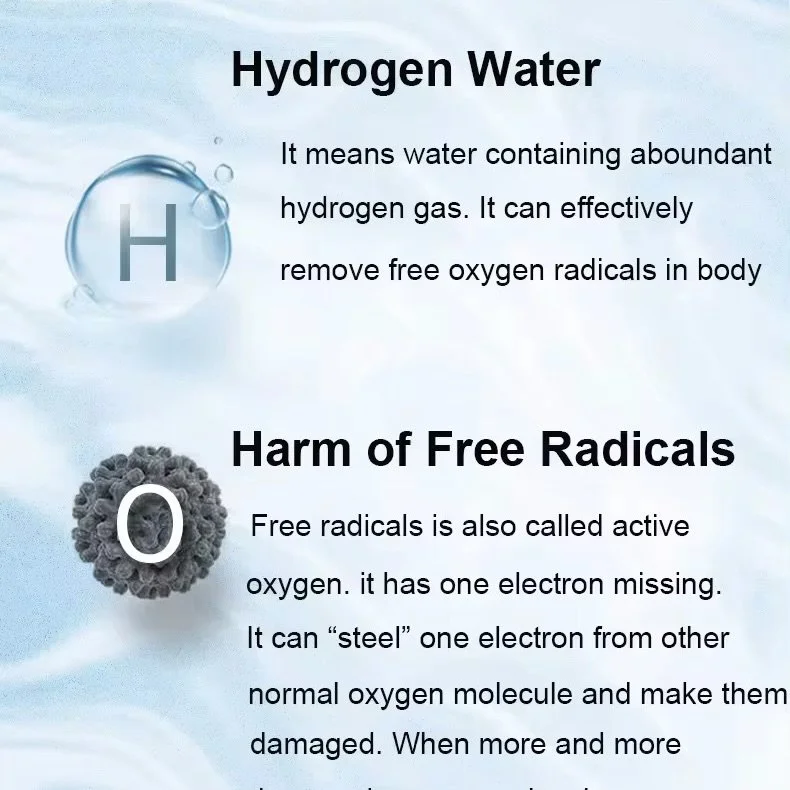 Hydrogéné contre les radicaux libres Blue Paradise Care®. Une eau antioxydante, puissance pour neutraliser efficacement les radicaux libres au quotidien.