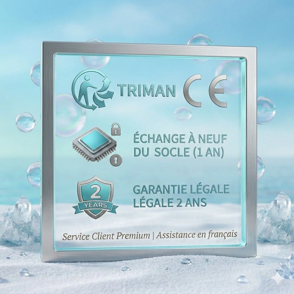  Garantie Blue Paradise Care : échange à neuf du socle la première année et garantie deux ans incluse. Assistance  français/anglais personnalisée. Une approche globale où votre satisfaction est notre priorité absolue.