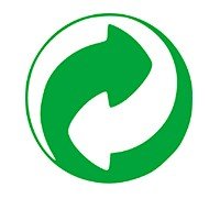 Logo de recyclage avec deux flèches formant un cercle