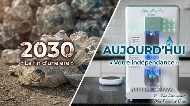 Loi 2030 sur le plastique avec l'osmose d'eau Blue Paradise Care®