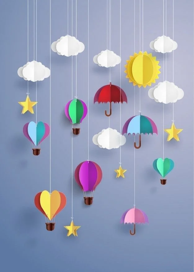 Mobile nuage papillon 