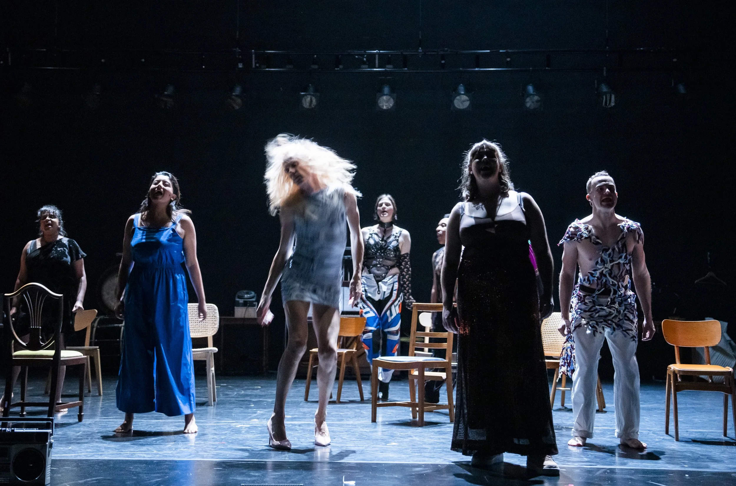 Yshani Perinpanayagam, Deepa Johnny, Kit Green, Katherine Goforth, Eric Lamb, Sally Swanson, Collin Shay_The Faggots and Their Friends Between Revolutions_photo by Tristram Kenton.jpg