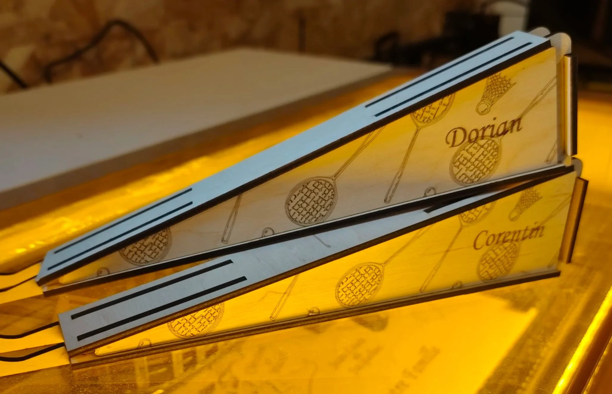 Décoration support d'ordinateur personnalisé