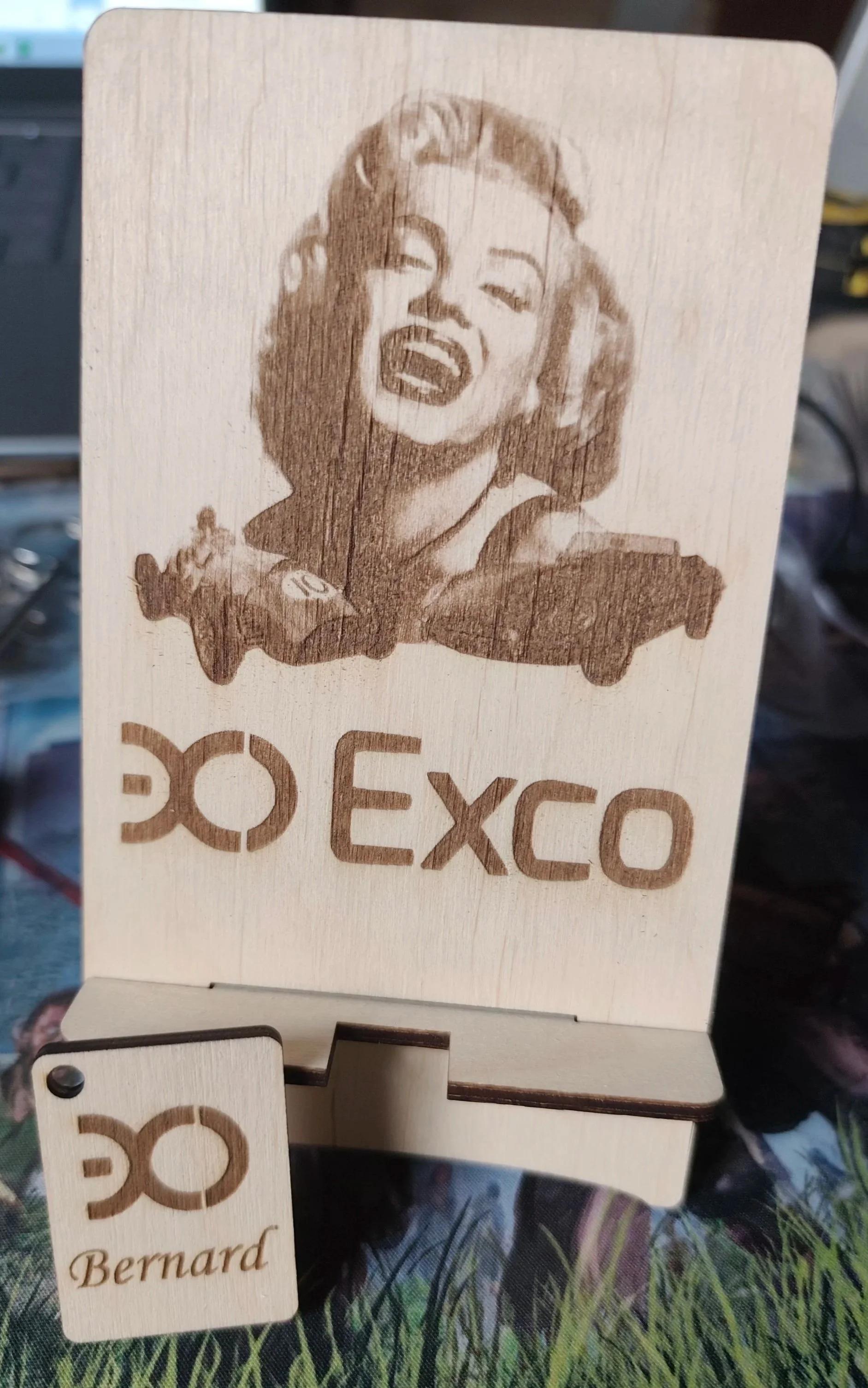 Support de téléphone et porte-clé avec image personnalisée