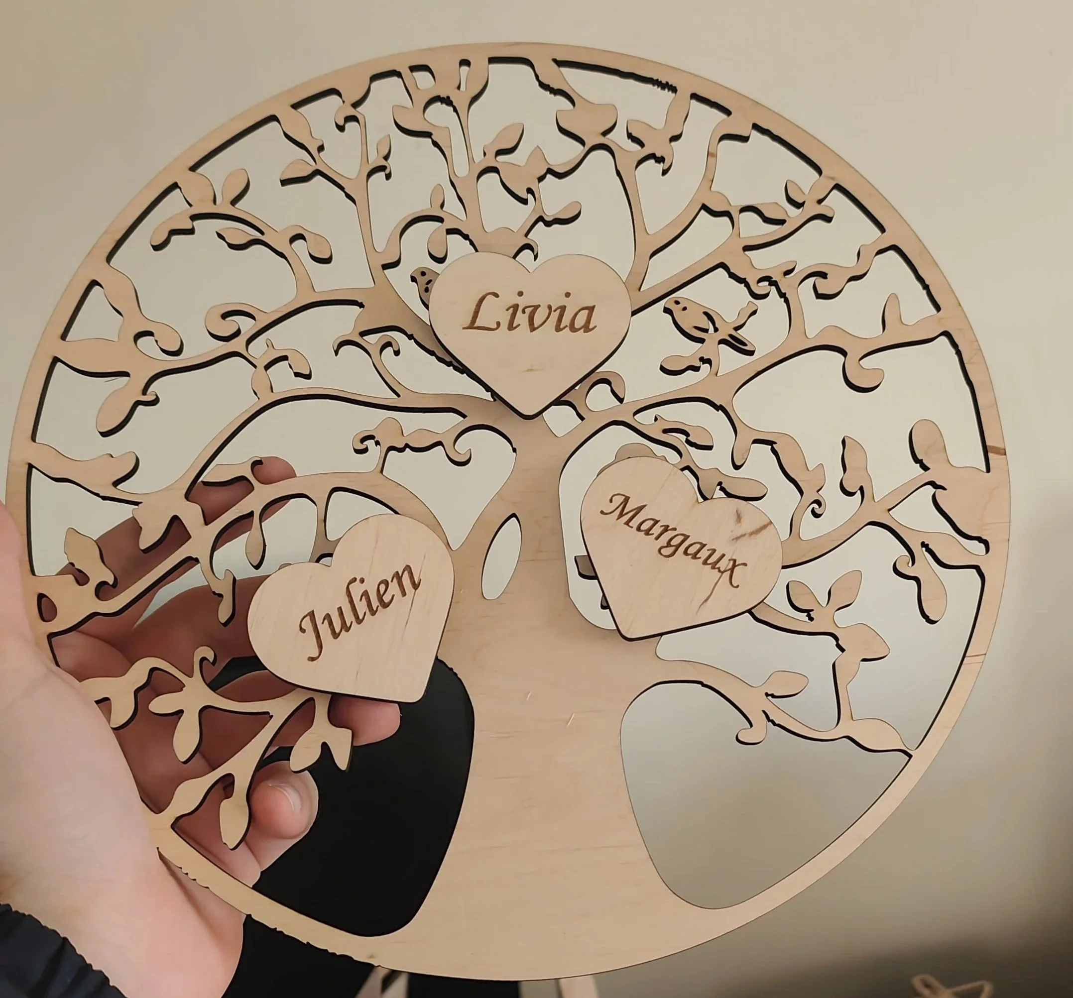 Arbre de vie avec cœurs modulables