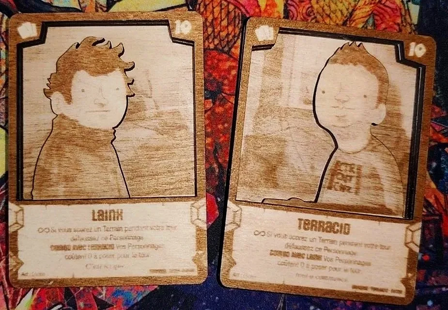 Cartes à jouer Laink et Terracid