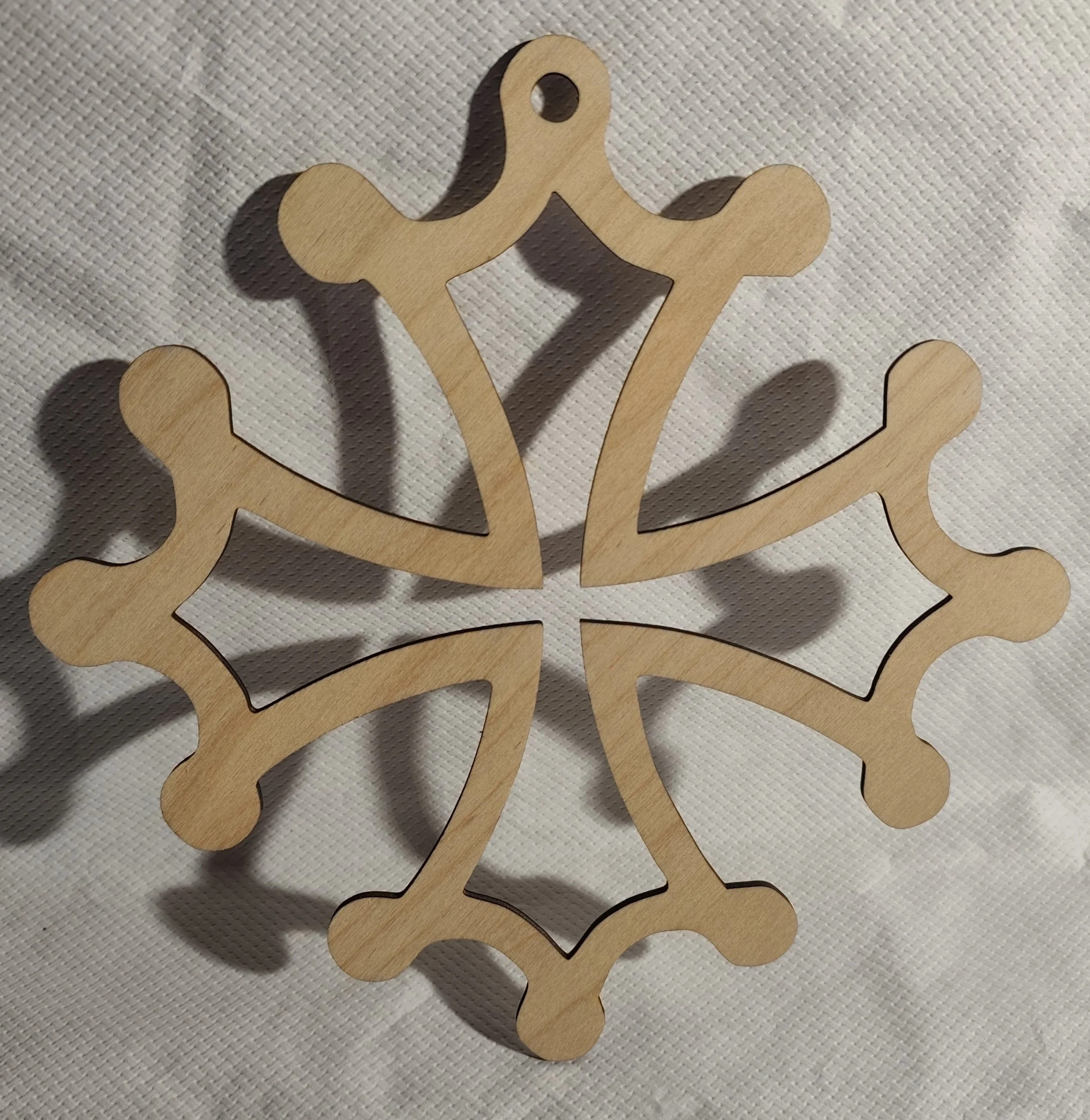 Décoration Murale Croix Occitane en Bois