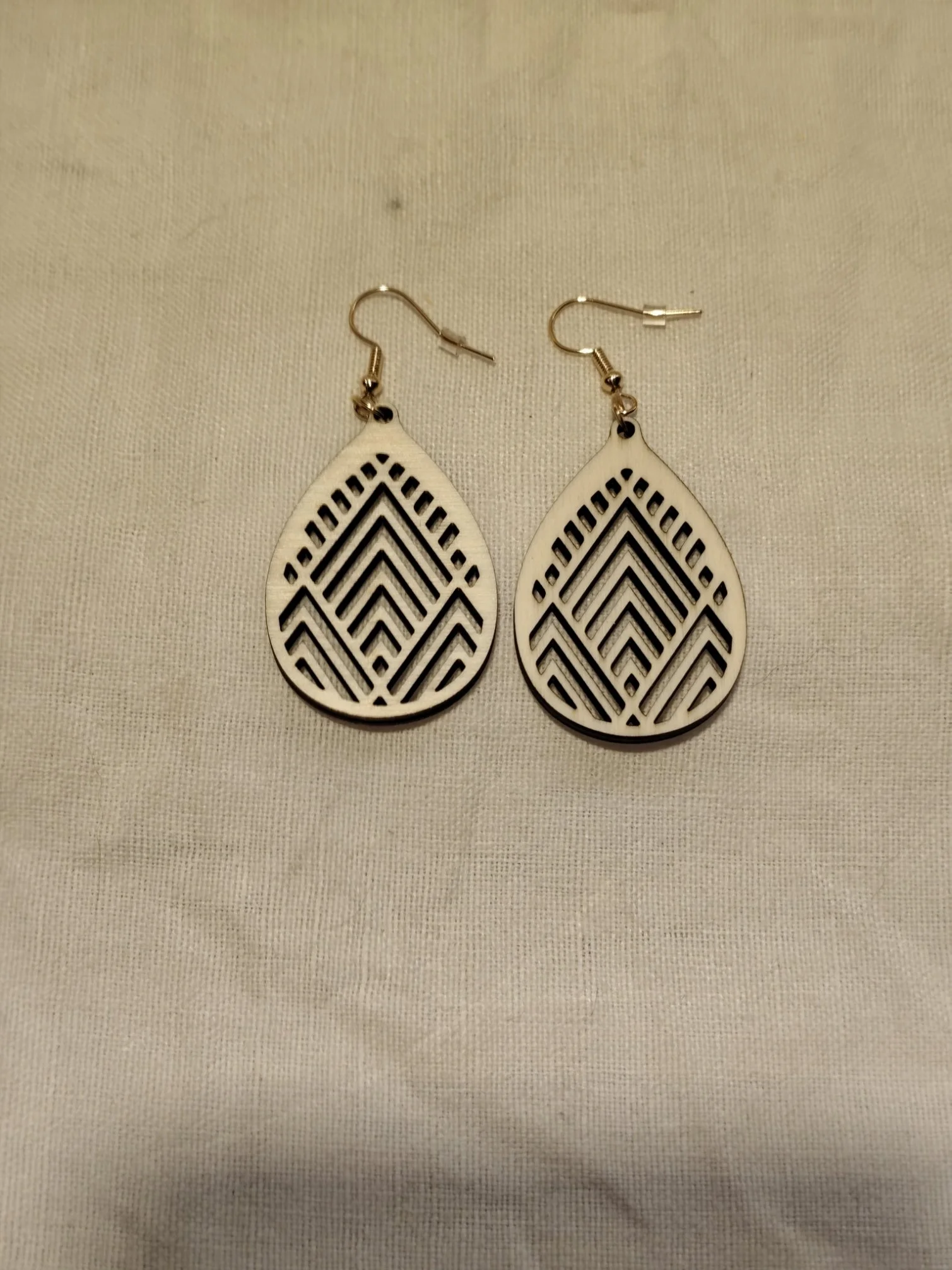 Boucles d'oreilles goute géométrique