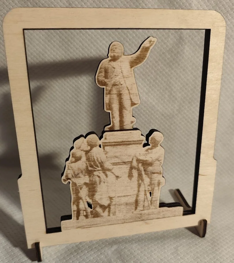 Cadre Image statue Jean Jaurès